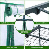 Bâche de rechange pour mini serre de jardin en PVC transparent, 2 à 5 niveaux
