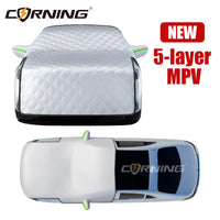 Protection pare-brise, capot et rétroviseurs en PEVA aluminium, 3 ou 5 couches, voiture, SUV et monospace