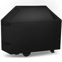 Housse barbecue gaz imperméable anti-UV en polyester noir, 8 tailles de 71 à 190 cm