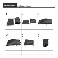Housse de moto Oxford 420D imperméable, noire ou noir et orange, tailles M à 4XL