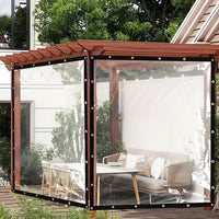 Bâche imperméable transparente en polyéthylène avec œillets pour balcon et serre, 6 tailles de 1 x 2 à 3 x 6 m