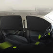 Pare-soleil magnétique vitres latérales voiture, 2 pièces, anti-UV et anti-éblouissement