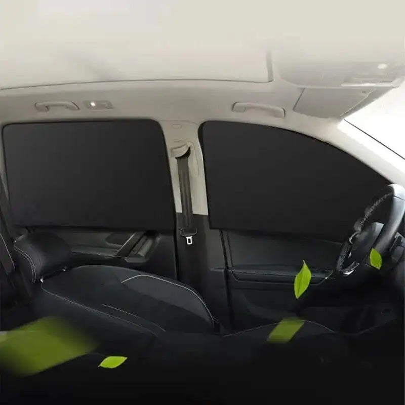 Pare-soleil magnétique vitres latérales voiture, 2 pièces, anti-UV et anti-éblouissement