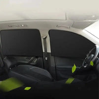 Pare-soleil magnétique vitres latérales voiture, 2 pièces, anti-UV et anti-éblouissement