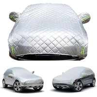 Demi-housse voiture anti-grêle épaisse 3 couches, Oxford, coton et polyester, 4 tailles de 5,2 à 5,8 m