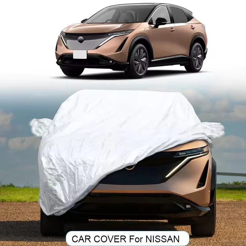 Housse voiture pour Nissan X-Trail, Patrol, Juke et Murano, Oxford argentée imperméable