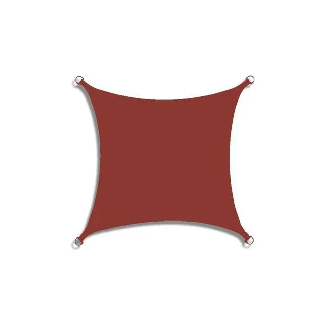 Voile d'ombrage carré ou rectangulaire polyester 300D imperméable, 15 tailles, 11 coloris