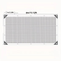 Voile d'ombrage noire anti-UV à 80 % d'ombrage, 21 tailles jusqu'à 8 x 12 m