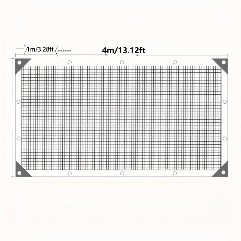 Voile d'ombrage noire anti-UV à 80 % d'ombrage, 21 tailles jusqu'à 8 x 12 m