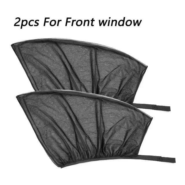 Pare-soleil de pare-brise parapluie pliable anti-UV, 2 tailles, rideaux de vitres avant en option