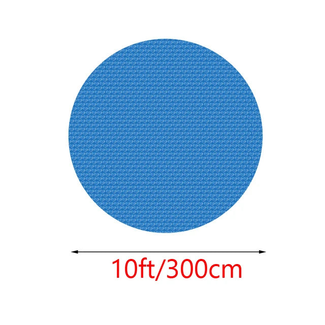 Bâche à bulles piscine rectangulaire ou ronde bleue, isolation thermique, 7 dimensions