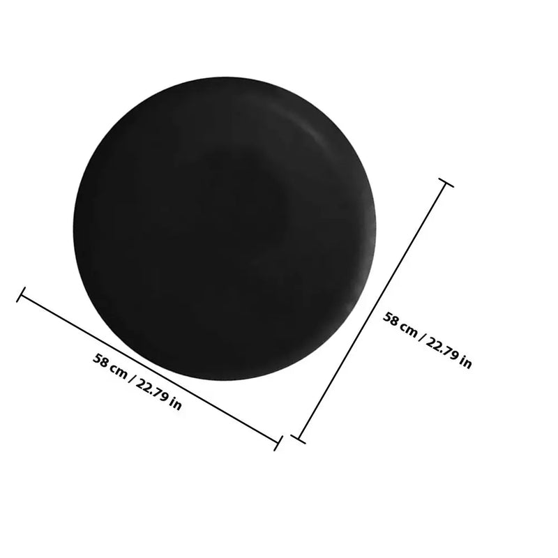 Housse de roue de secours en PVC épais pour camping-car et remorque, 58 x 58 x 20 cm