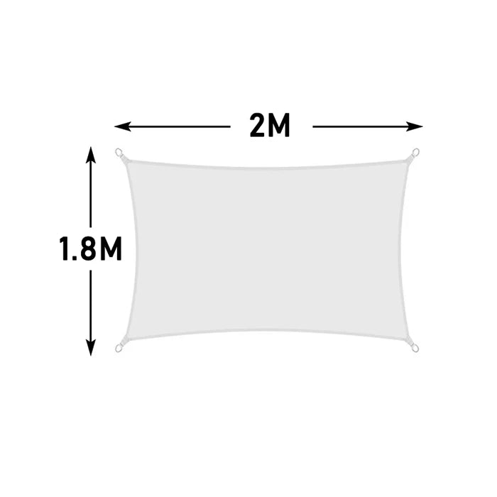 Voile d'ombrage blanche en Oxford 420D, carrée, rectangulaire ou triangulaire