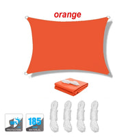 Voile d'ombrage rectangulaire anti-UV 95 % respirante, 13 coloris, 10 tailles