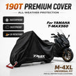 Housse moto pour Yamaha T-Max 560, imperméable, anti-poussière, anti-UV, polyester 190T, tailles M à 4XL