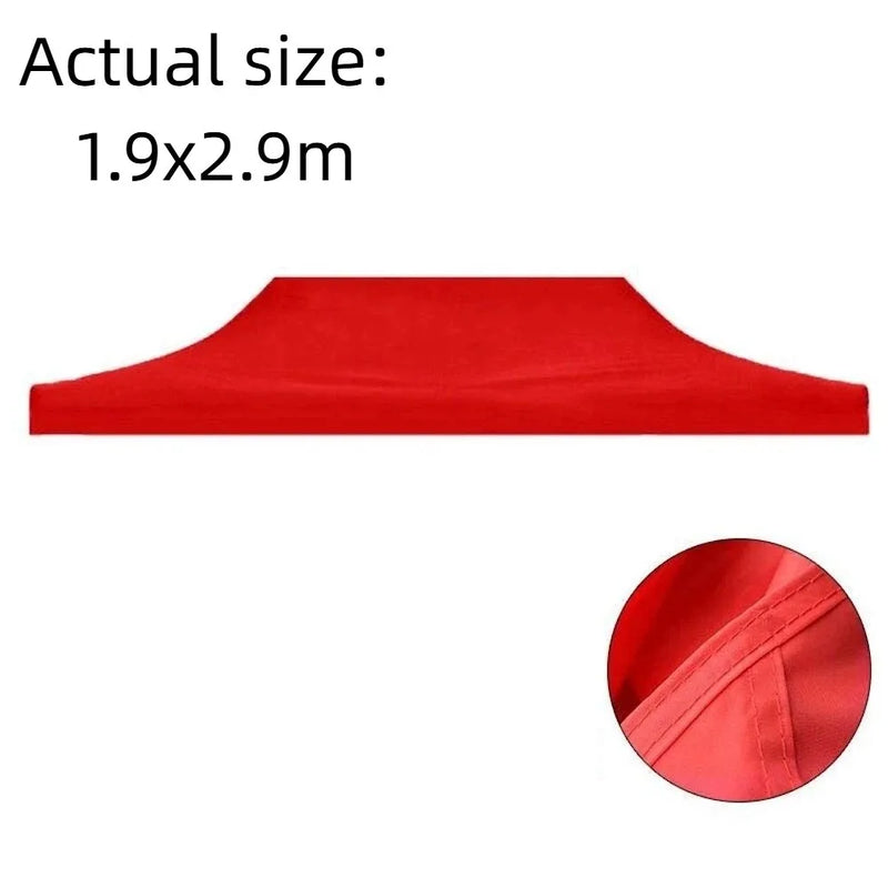 Toit de tonnelle pliante en Oxford 420D imperméable, rouge ou bleu, 3 tailles