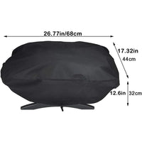 Housse de barbecue portable en polyester imperméable, anti-poussière et anti-soleil, 68 x 44 x 32 cm