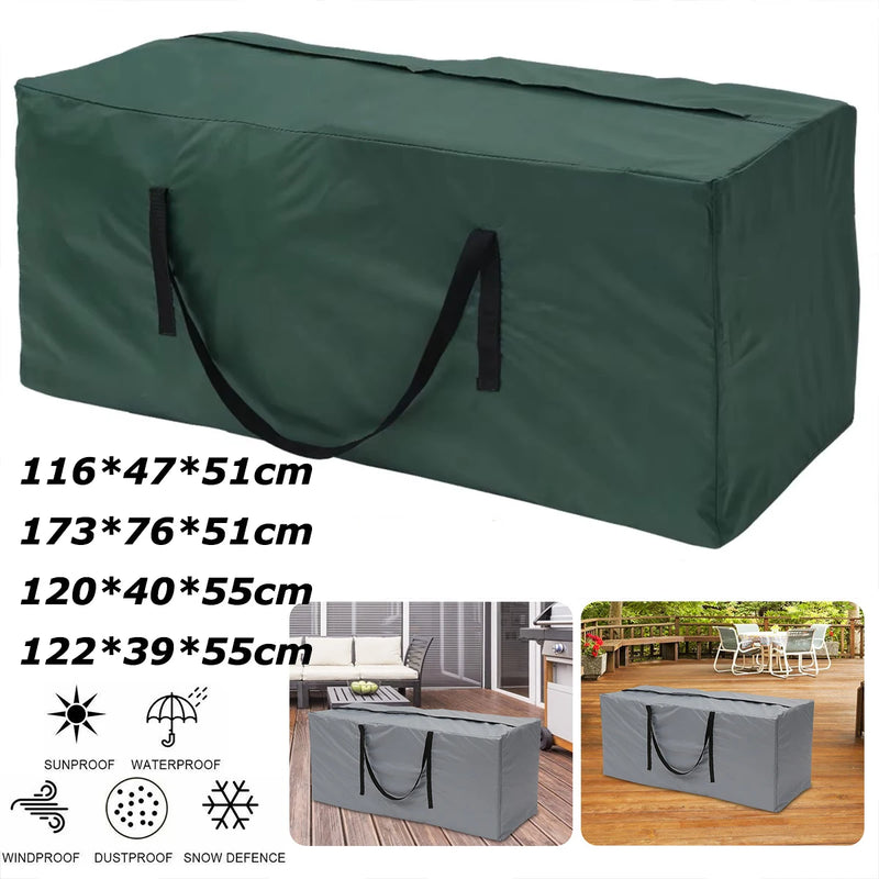 Grand sac de rangement pour coussins de jardin, couettes et sapin de Noël, Oxford imperméable