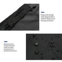 Housse télévision extérieure noire imperméable avec poche télécommande, 8 tailles de 22 à 75 pouces