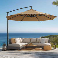 Toile de remplacement parasol 6 ou 8 baleines, imperméable anti-UV, Ø 2 à 3 m