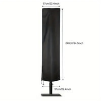 Housse parasol déporté universelle en Oxford imperméable, droite ou banane, de 183 à 280 cm