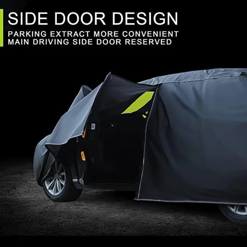 Housse voiture extérieur imperméable toutes saisons en polyester 190T, 470 x 180 x 120 cm