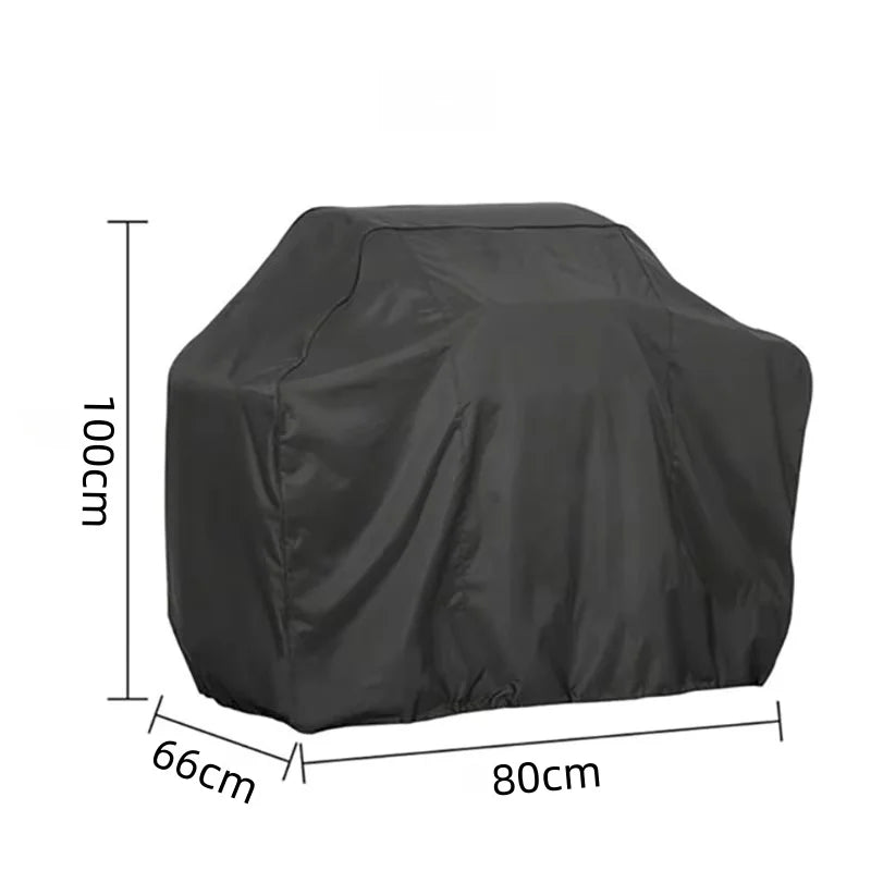 Housse barbecue noire Oxford 190T et 210D étanche anti-UV, 7 dimensions