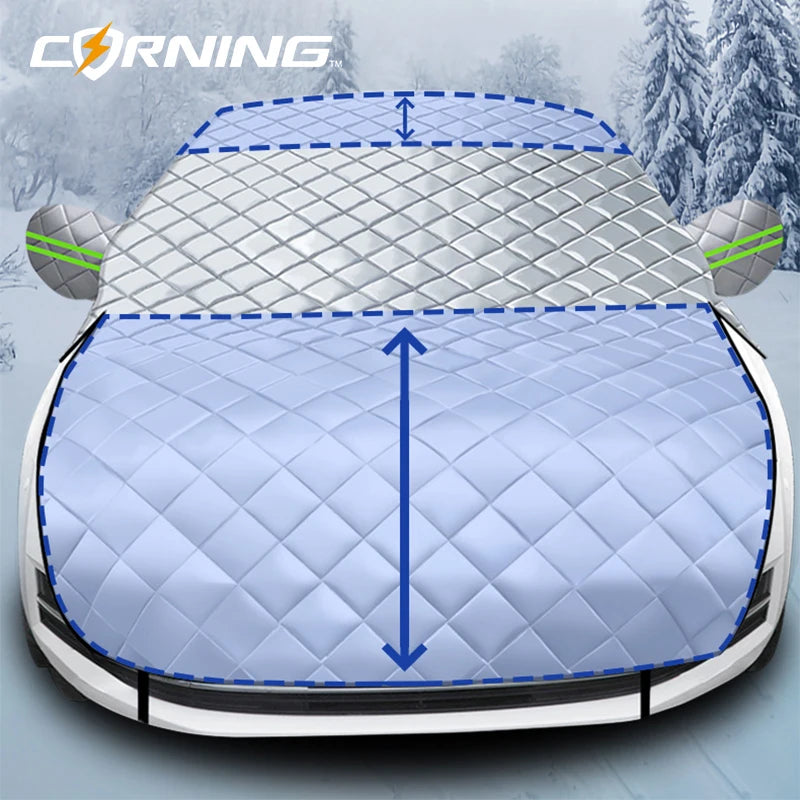 Protection pare-brise, capot et rétroviseurs en PEVA aluminium, 3 ou 5 couches, voiture, SUV et monospace