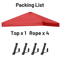 Toit de remplacement pour tonnelle pliante 3 x 3 m, Oxford imperméable, 6 coloris