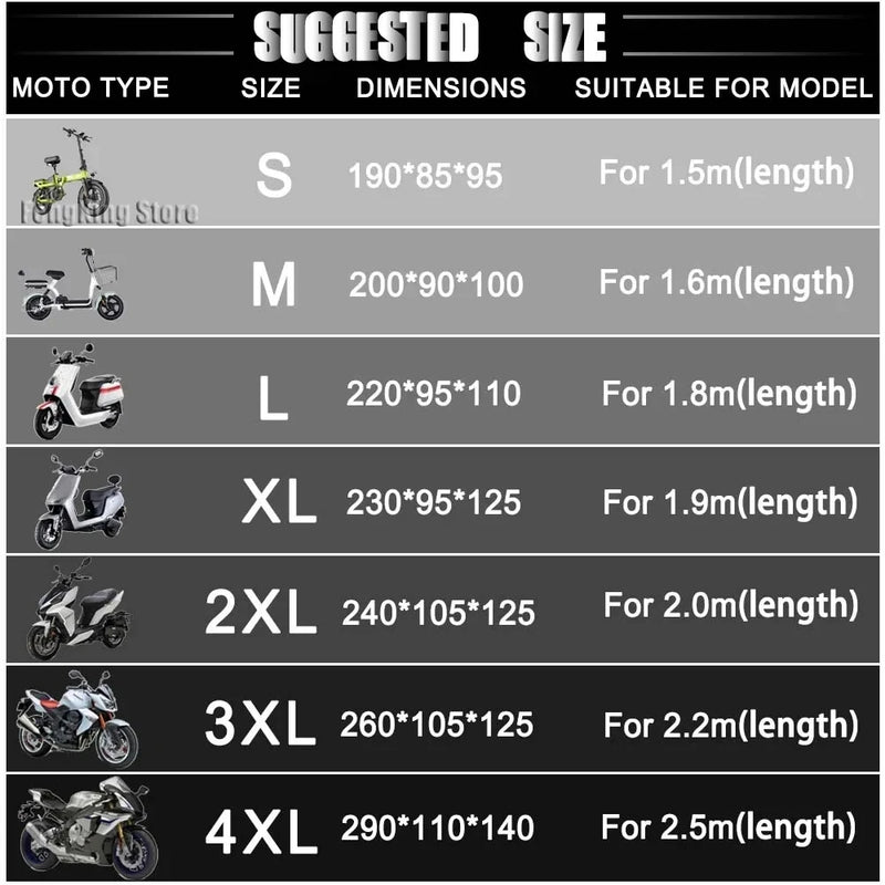 Housse moto pour Kawasaki Z900, polyester 300D imperméable, anti-UV, 7 bandes réfléchissantes vertes