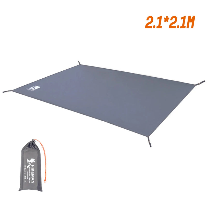 Bâche de sol de camping Oxford 210D avec œillets et sac, 5 tailles