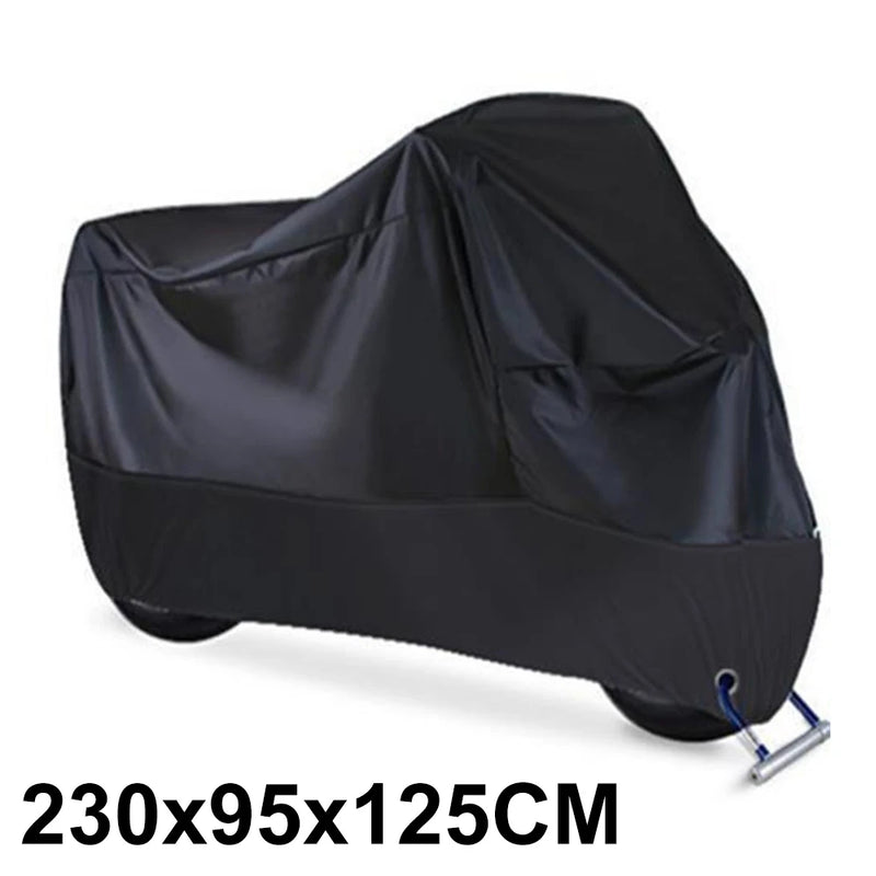 Housse moto universelle imperméable, polyester 190T, anti-poussière et anti-UV, taille XL
