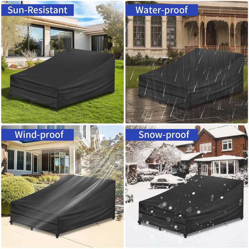 Housse bain de soleil imperméable Oxford, 2 coloris, 210 x 75 ou 210 x 150 cm