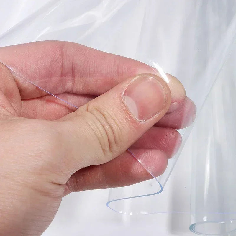 Lanière de rideau PVC transparente pour porte et climatisation, 18 cm x 1,90 à 2,50 m