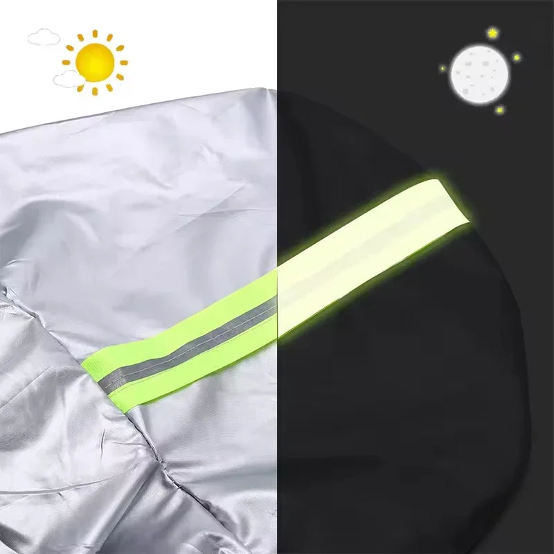 Housse voiture pour Audi Q5, Oxford 210T imperméable, anti-UV, argent ou noir