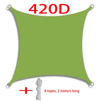 Voile d'ombrage rectangulaire imperméable anti-UV pour terrasse et jardin, 10 tailles, 11 coloris