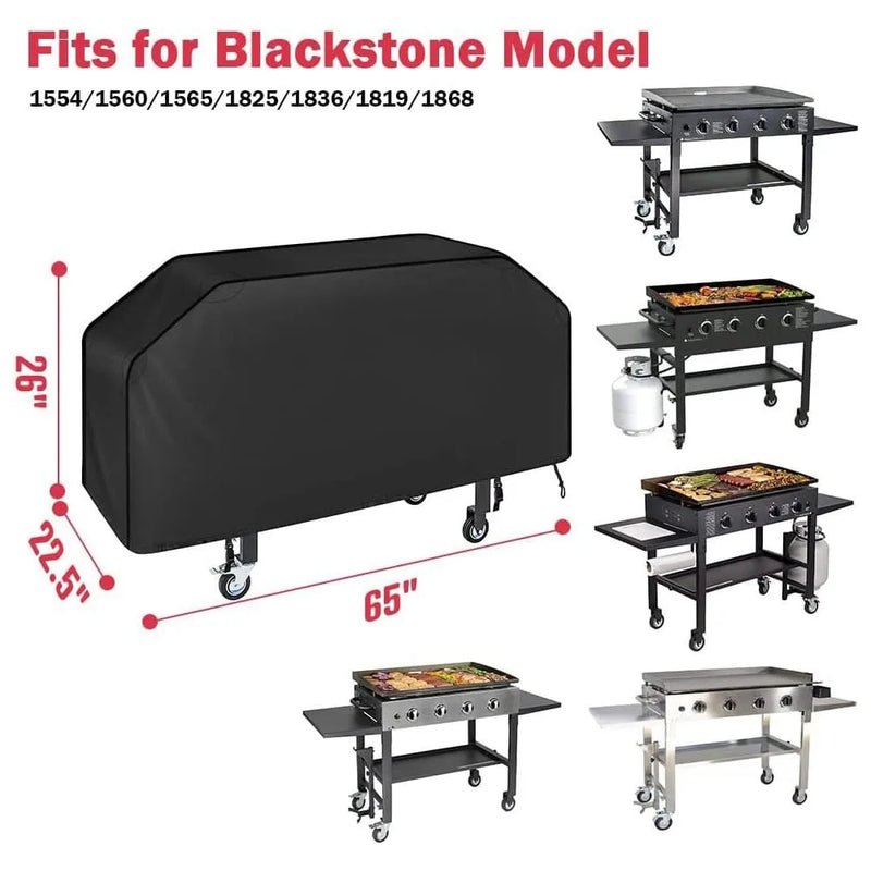 Housse barbecue universelle étanche en polyester, 8 tailles de 71 à 190 cm