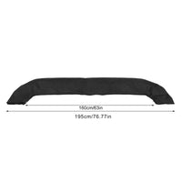 Toile de remplacement pour bimini de bateau noire, Oxford 600D imperméable, avec sac de rangement
