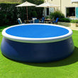 Bâche à bulles solaire ronde en PE pour piscine de 1,83 à 3,05 m, anti-poussière
