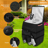 Housse de pompe de spa gonflable 43 x 38 x 54 cm, polyester 420D imperméable