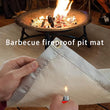 Tapis ignifuge foyer et barbecue en fibre de verre, 28 x 28 ou 45 x 45 cm