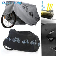 Housse de vélo et moto imperméable en PEVA imprimé vélos, gris ou noir, 200 x 105 cm
