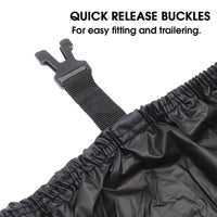 Housse de bateau remorquable imperméable anti-UV en polyester 210D, bateaux de 3,35 à 6,71 m