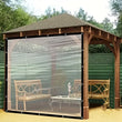 Bâche transparente en polyéthylène de 0,18 mm avec œillets renforcés, 7 dimensions de 2 x 2 à 3 x 5 m