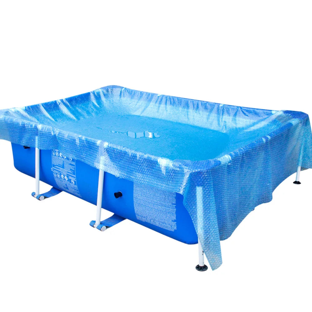Bâche solaire à bulles piscine ronde ou rectangulaire, anti-UV, 8 tailles