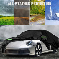 Housse voiture pour Porsche 911 Carrera et Turbo 2004-2023, imperméable, anti-neige, anti-UV, avec porte zippée