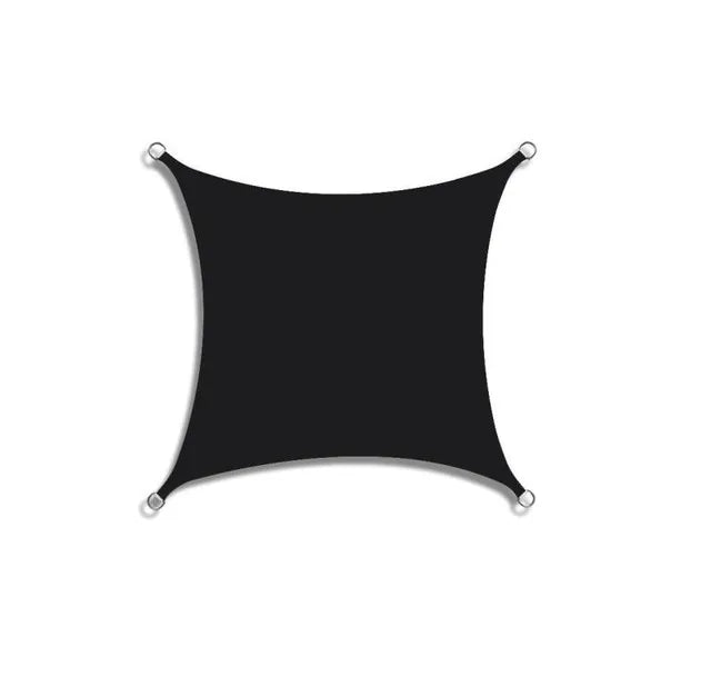 Voile d'ombrage carré ou rectangulaire polyester 300D imperméable, 15 tailles, 11 coloris
