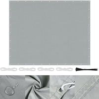 Voile d'ombrage pergola imperméable anti-UV à œillets, 4 coloris, 4 à 20 m²