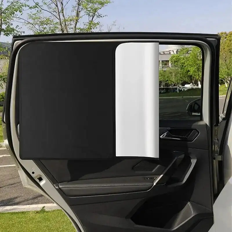 Pare-soleil magnétique vitres latérales voiture, 2 pièces, anti-UV et anti-éblouissement