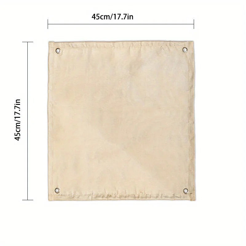 Tapis ignifuge foyer et barbecue en fibre de verre, 28 x 28 ou 45 x 45 cm
